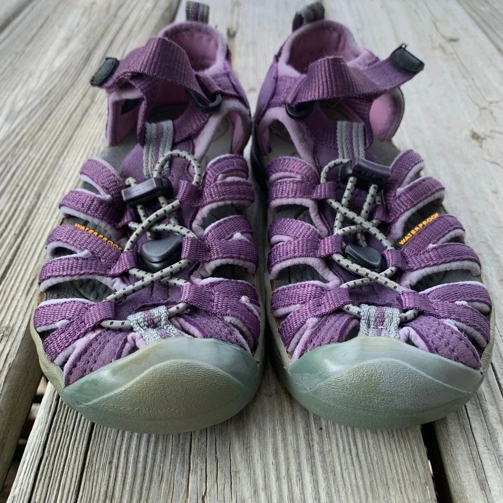 KEEN Kids Newport H2 Waterproof Sandals Purple Size 13 Girls Outdoor Play Creek